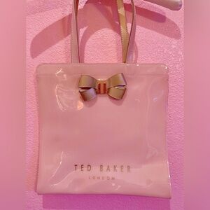 Ted Baker London Pastel Pink Patent Leather Tote